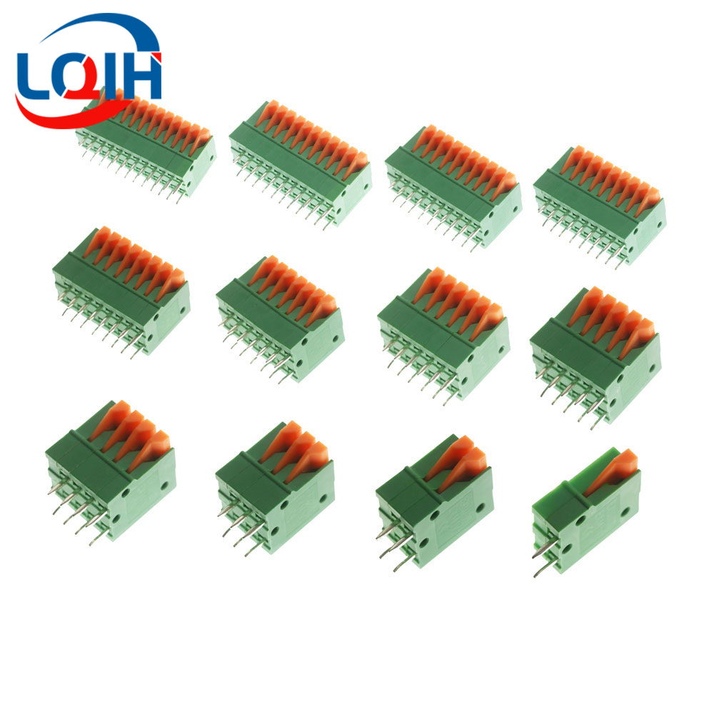 Push Fit Connector - 10 Stück Pitch 2,54 mm KF141V