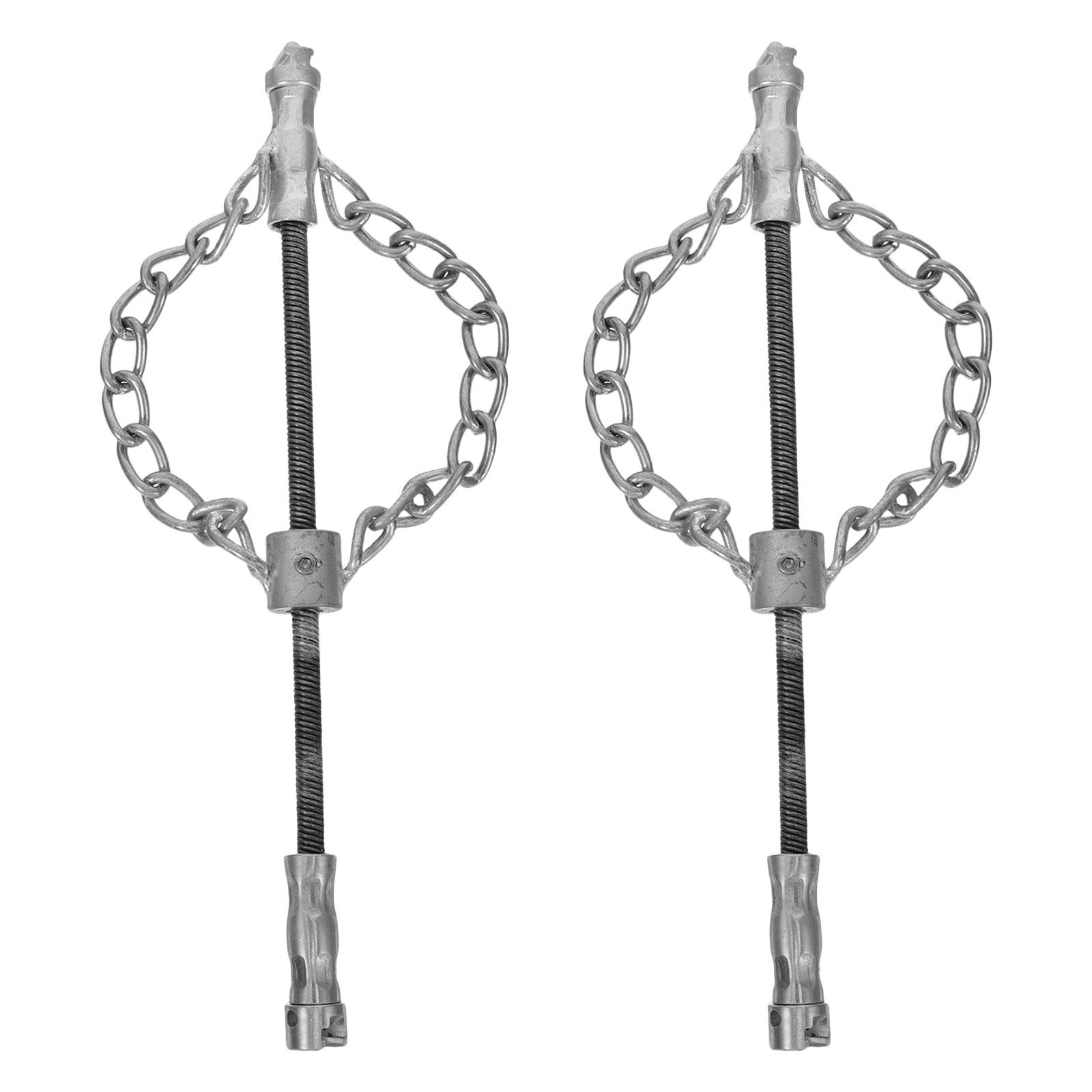 Drain Snake Flexible - 2 Stück Robuste Hauptrohrreinigungskette, Flexibles Schlauchkabel,
